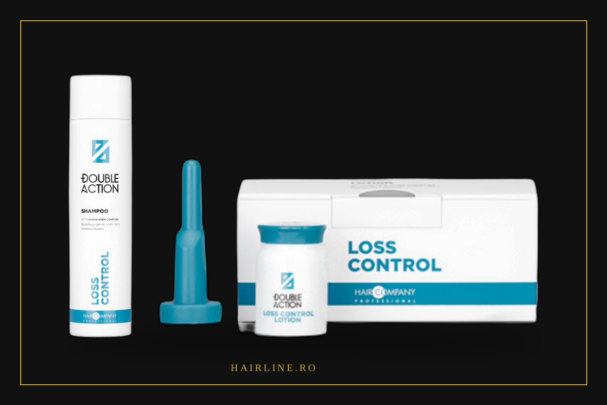 Gama DOUBLE ACTION Loss Control: șampon, loțiune și kit aplicator